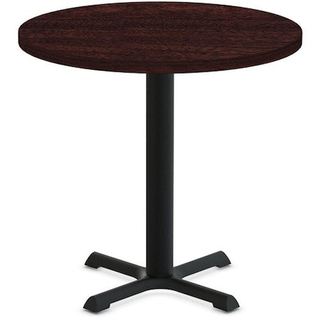 Special-T Table, Round, 36in Dia x 29in, Black Base/Espresso Top SCTSTAR236BES